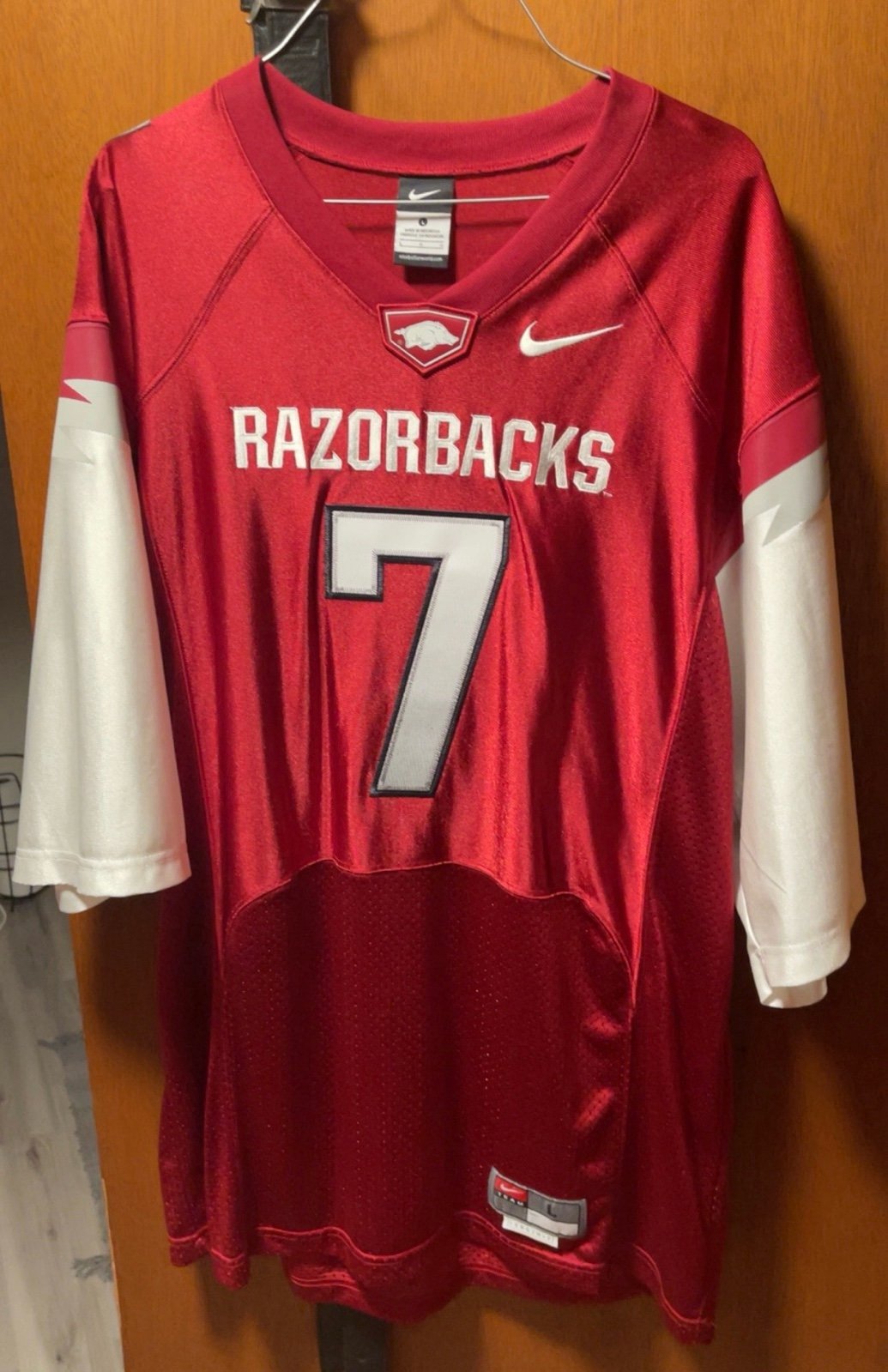 Size Large Nike Vintage Arkansas Razorbacks Football Jersey