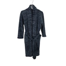 Barefoot Dreams Long Robe Cozy Chic Blue Heathered Size 1 Small