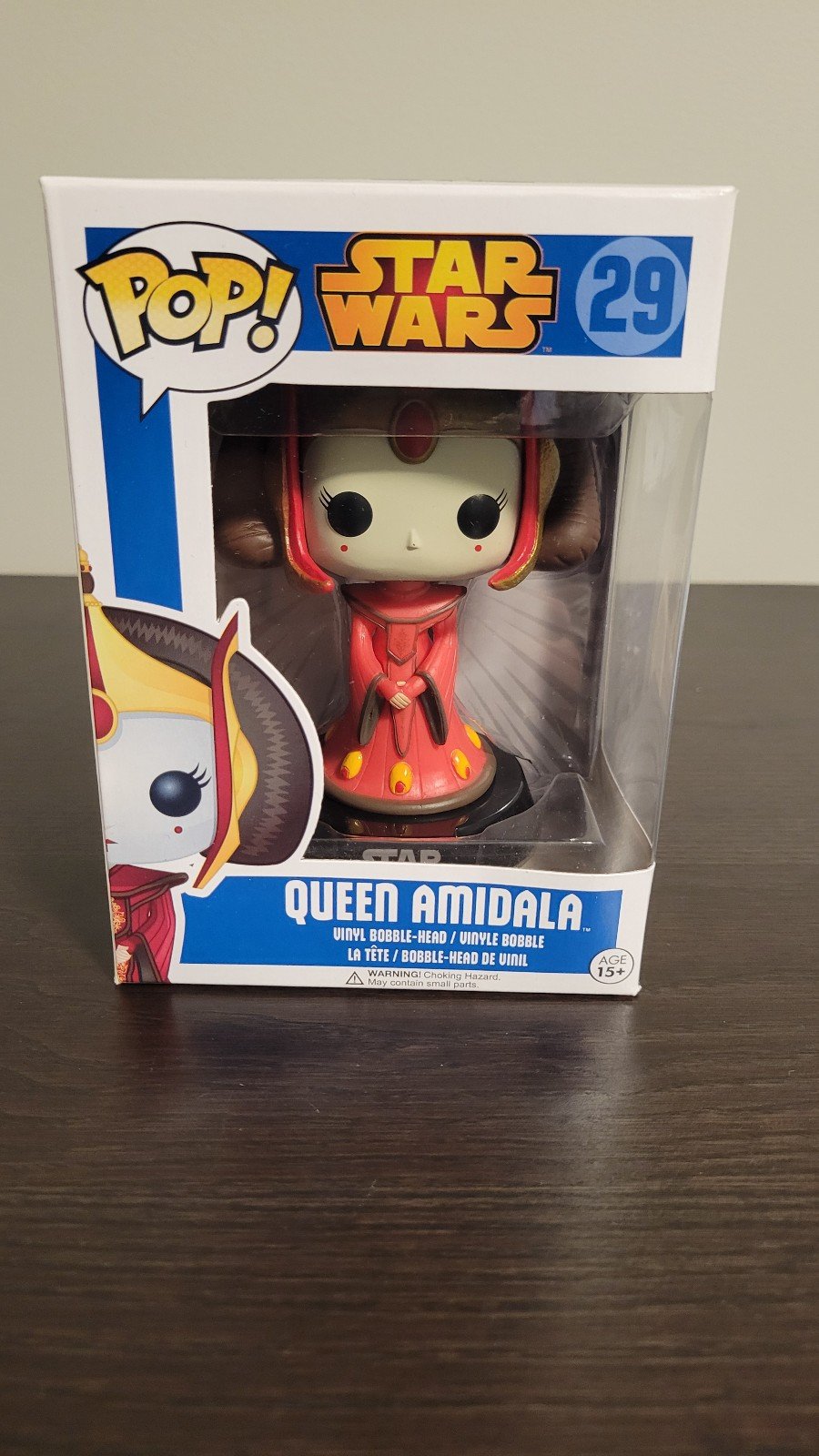 Funko Pop! Star Wars Queen Amidala #29 Vinyl Figure Box w/ Protector