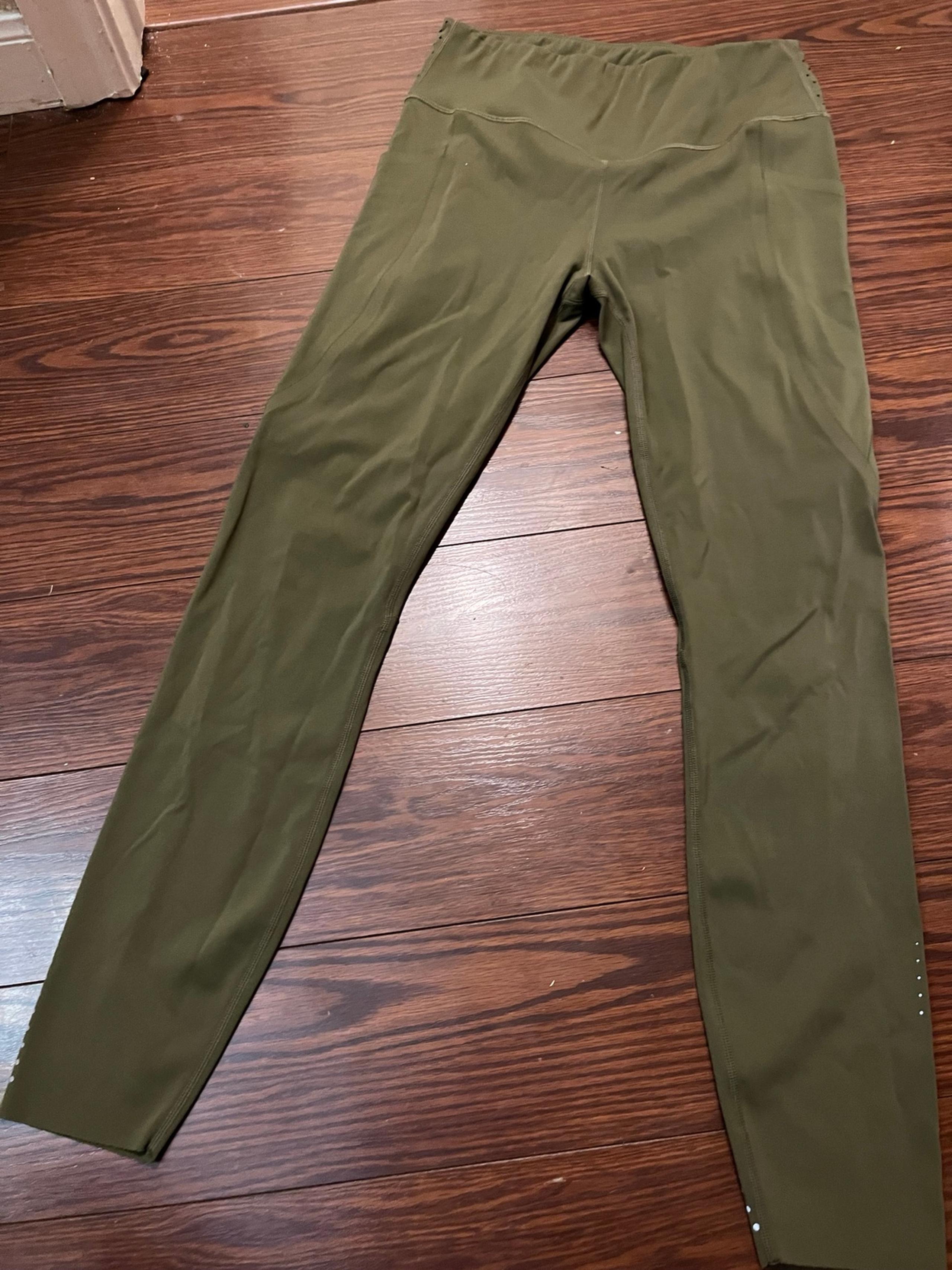 Womens Varley olive greenn athletic leggings