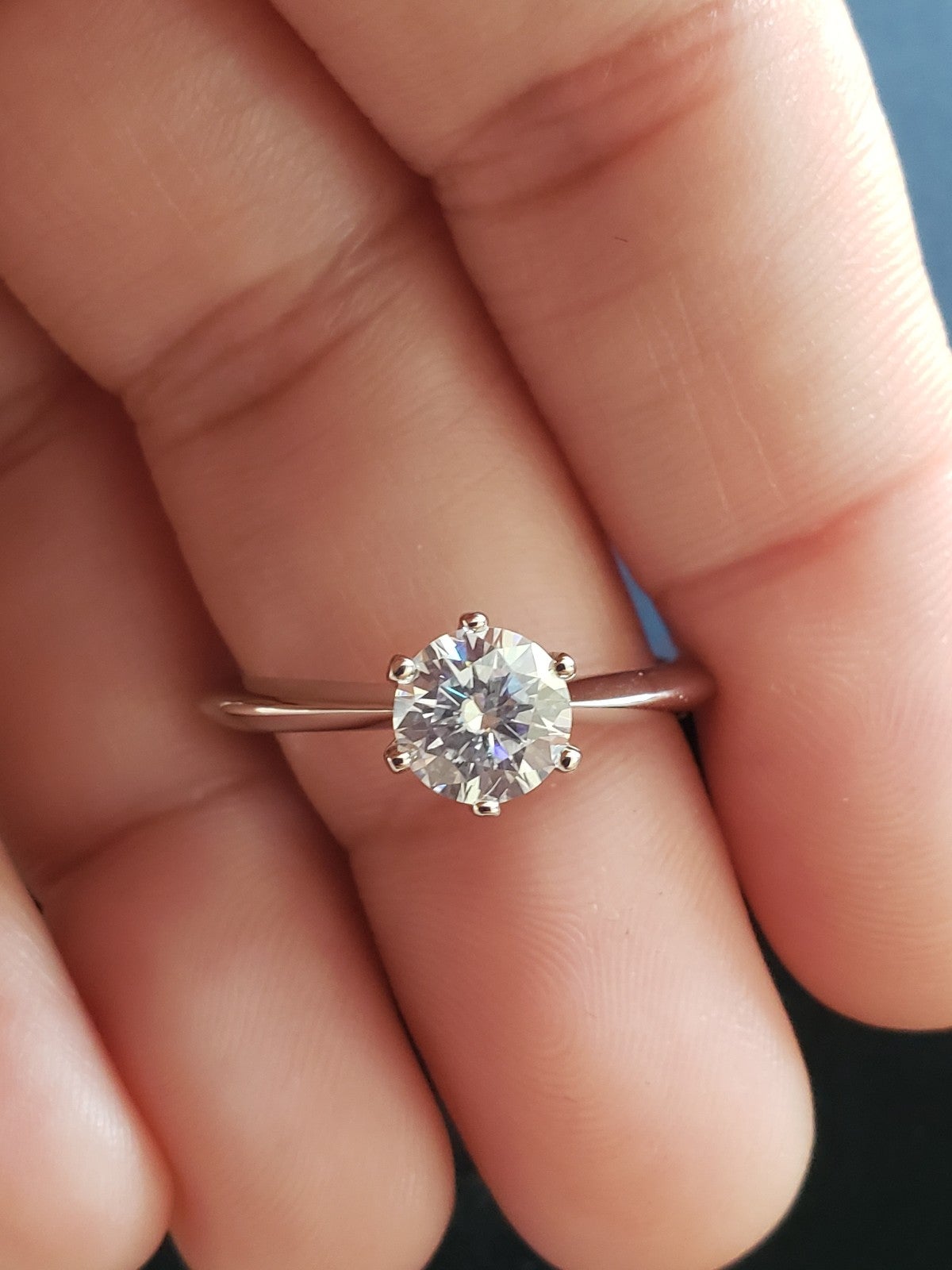 GRA APPROVED Mosanite 1carat ring