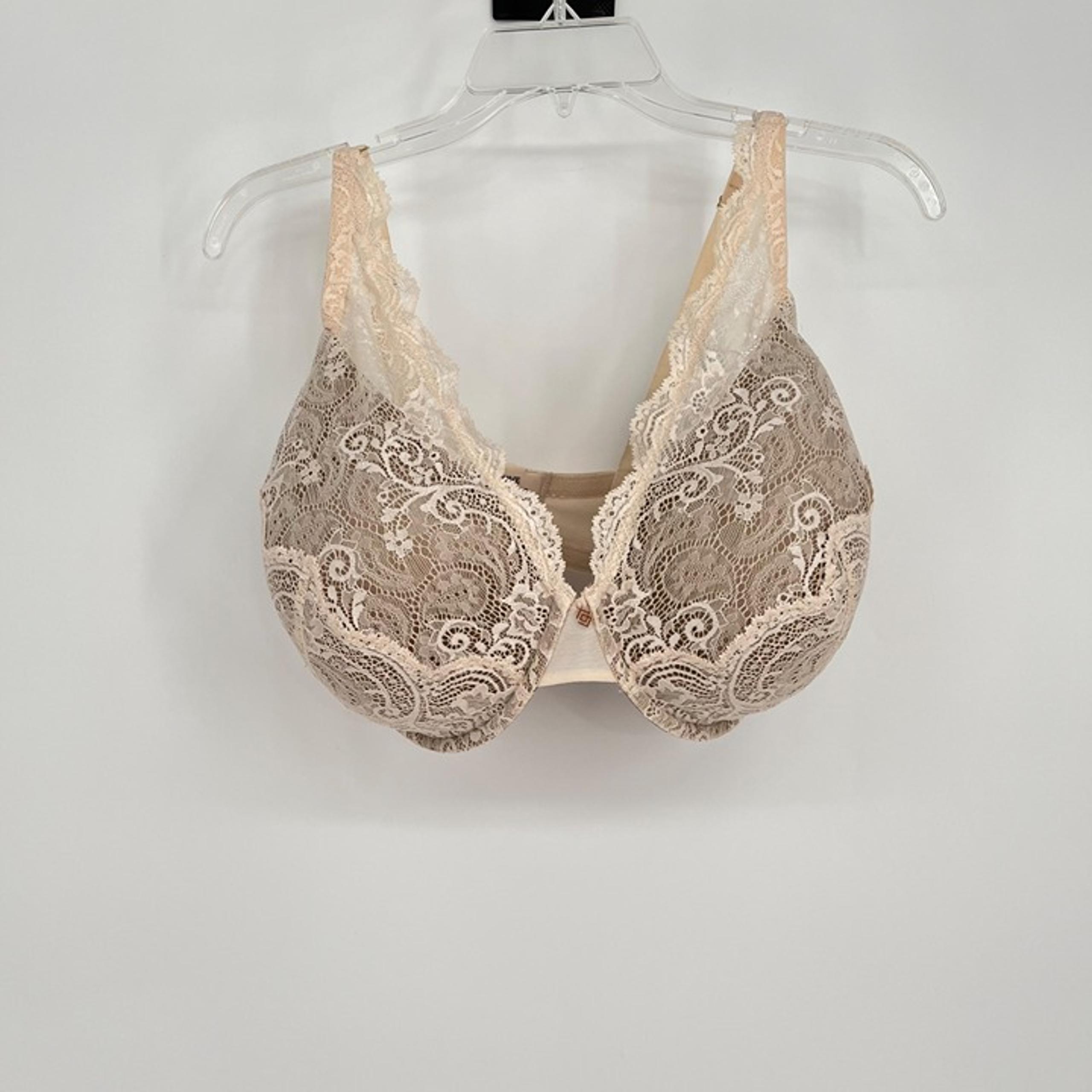 ThirdLove Lace Contour Plunge Bra Beige 38H