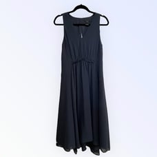 Ann Taylor Factory V Neck Floral Chiffon Sleeveless Dress