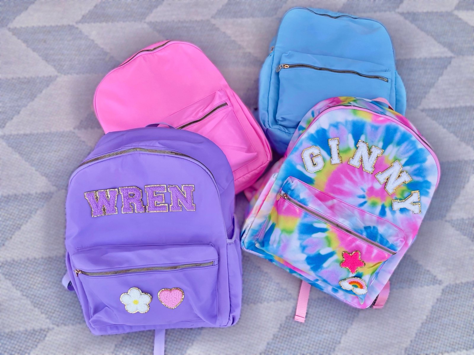 Custom kids backpack, girls backpack, Stoney clover, nylon backpack
