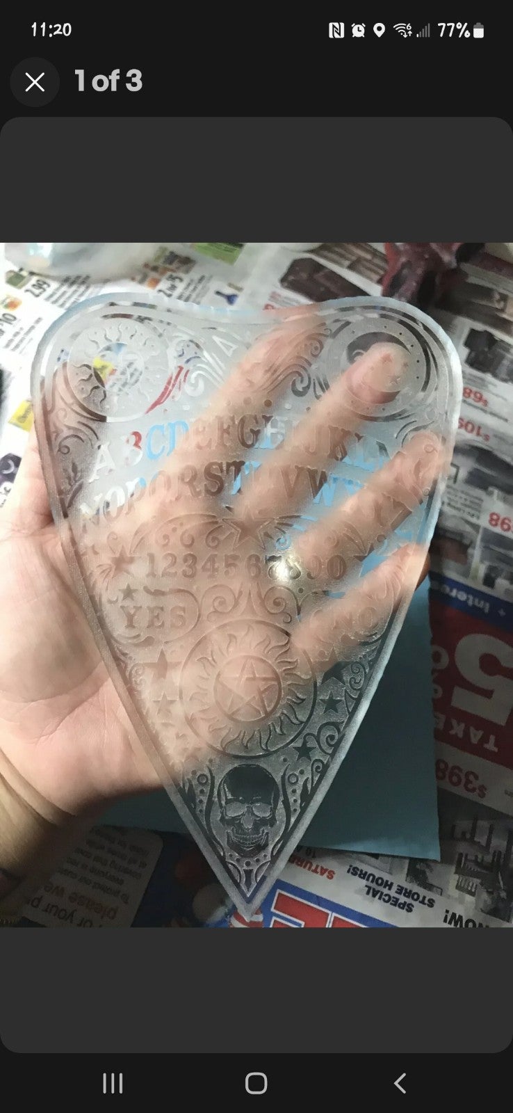 7 inch oujia board planchette mold for resin making
