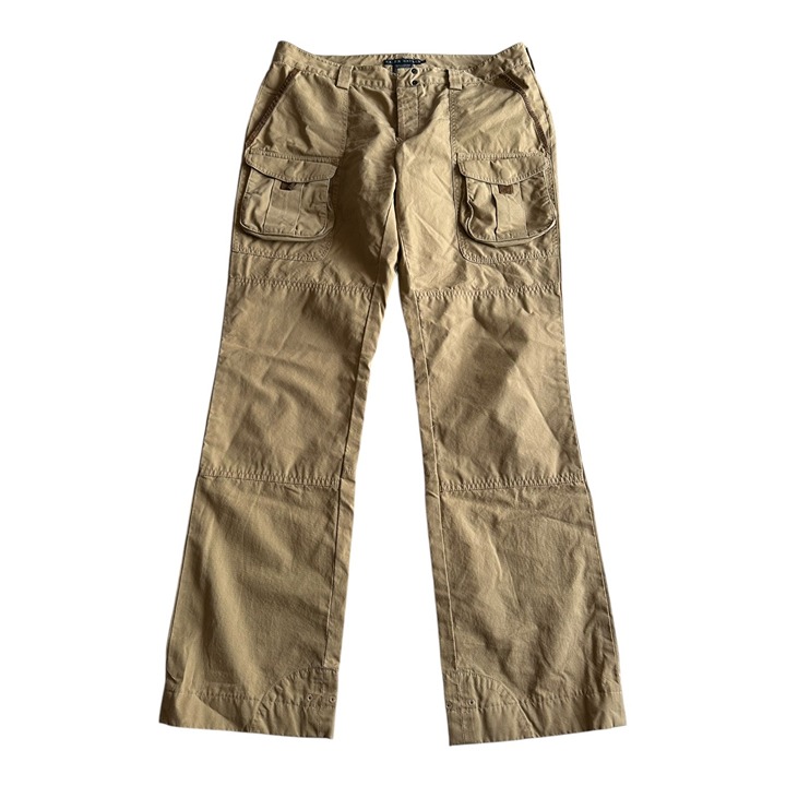 Womens Pants Size 10 Khaki Hiking Cargo Outdoors Adventure Minimalist Neutral