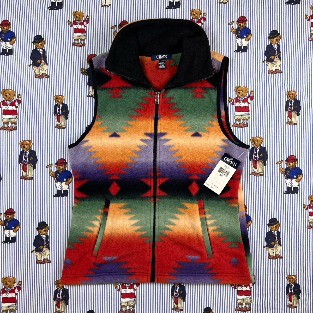 NWT Lauren Ralph Lauren Aztec Tribal Southwestern Cardigan Shawl Collar Jacket