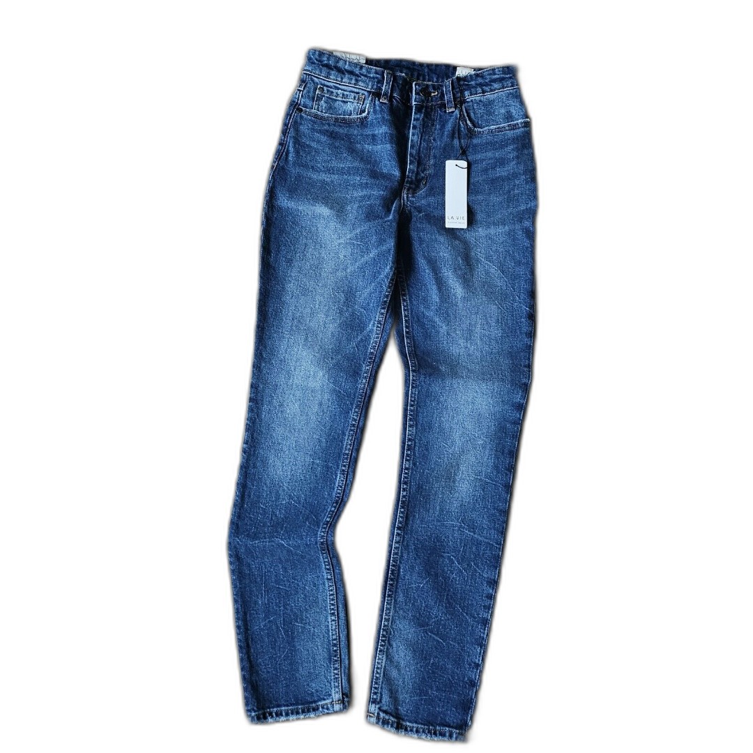 La Vie Rebecca Taylor High Rise Medium Wash Classic Denim Jeans Size 25 195