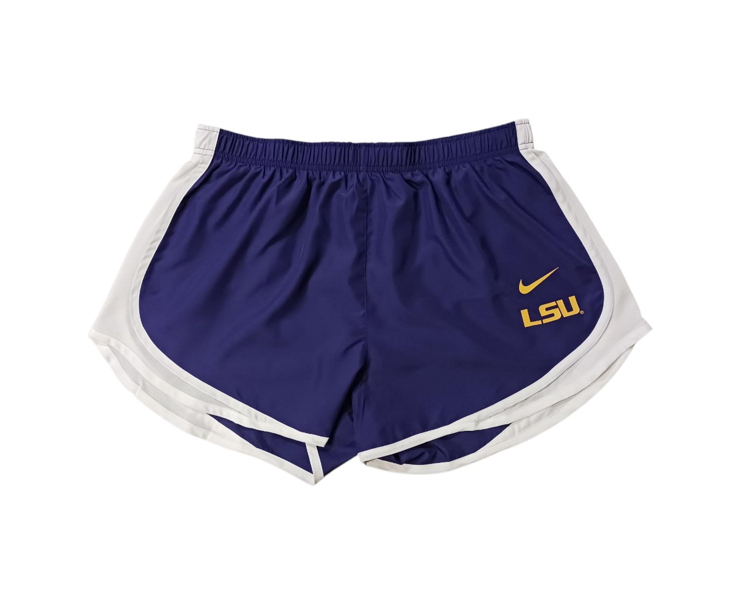 Womens Nike LSU Tigers Athletic Shorts (XL)