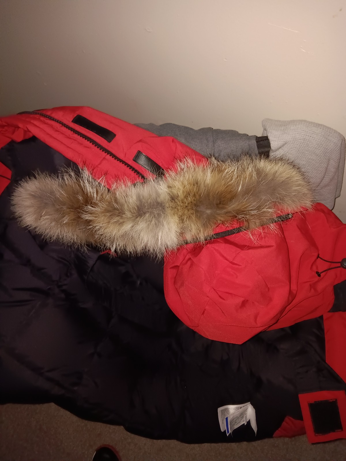 Canada Goose fur trim parkas