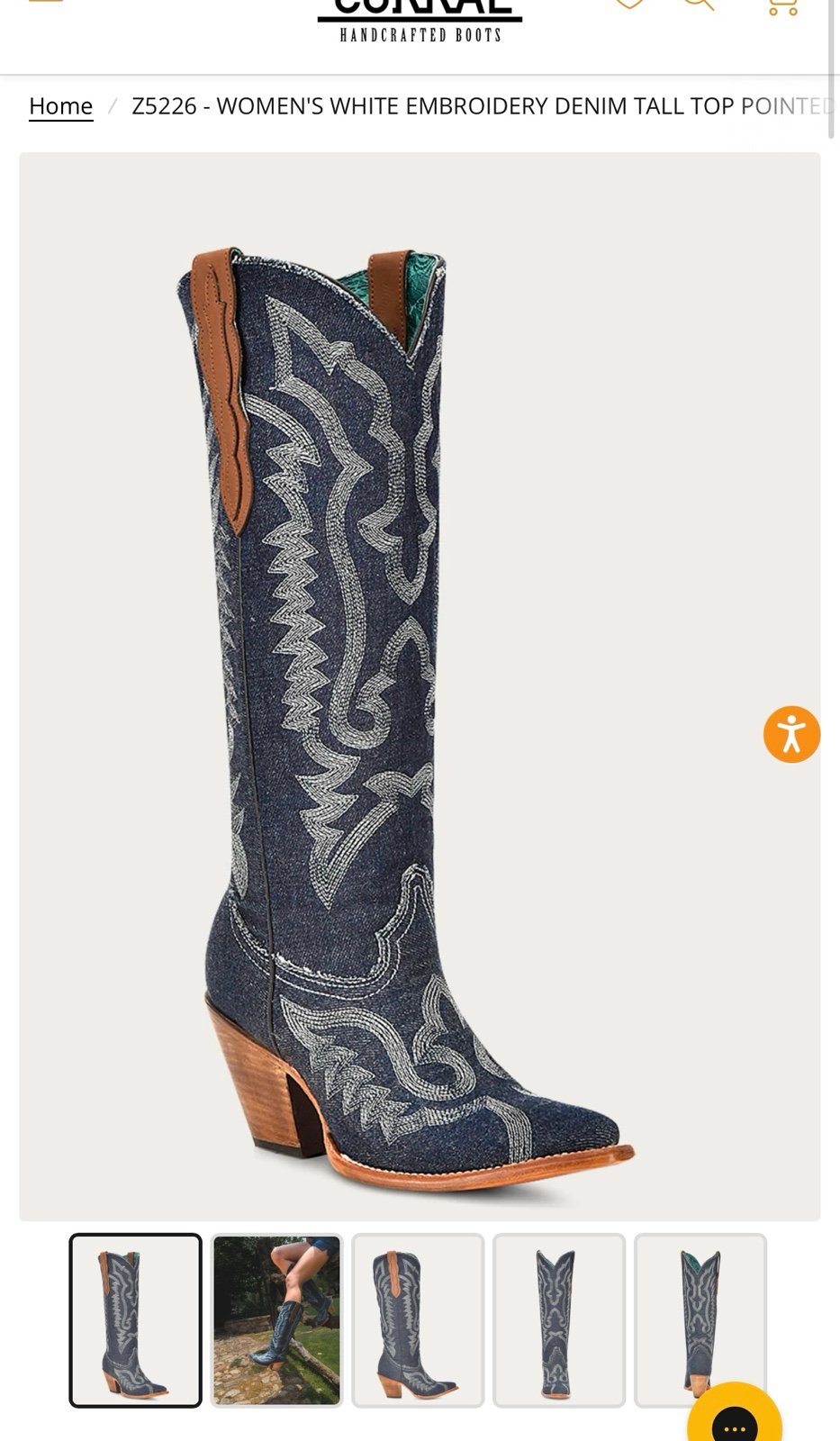Corral Cowgirl boots size 10