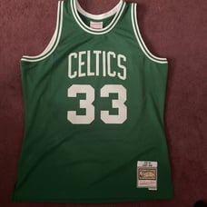 Larry Bird Boston Celtics 1985 Road Men's Swingman Jersey