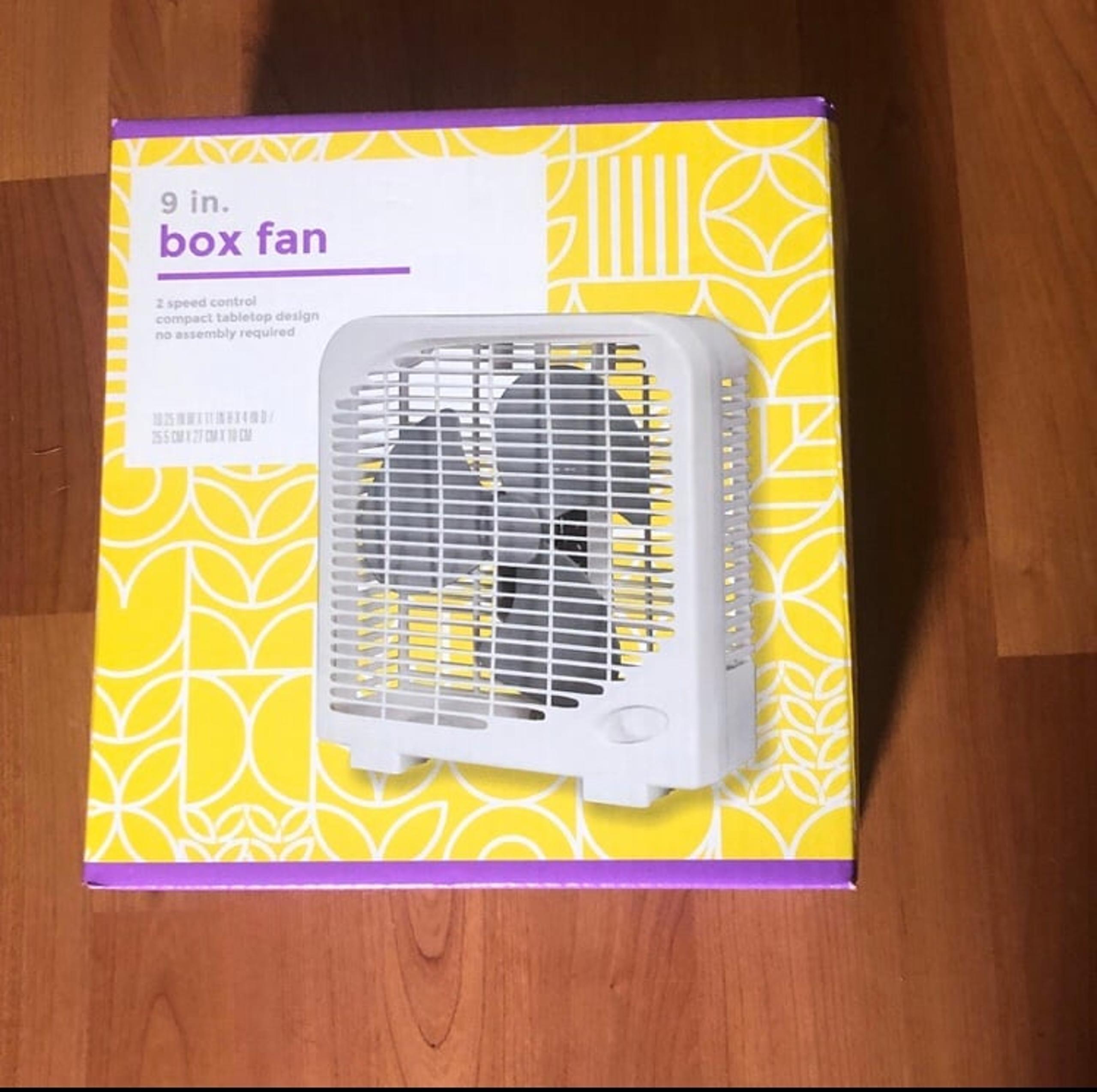 9" Inch Box Fan by Home - BRAND NEW IN BOX