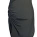 Club Monaco NWOT Side Seam Ruched Mini Dress Black Size S