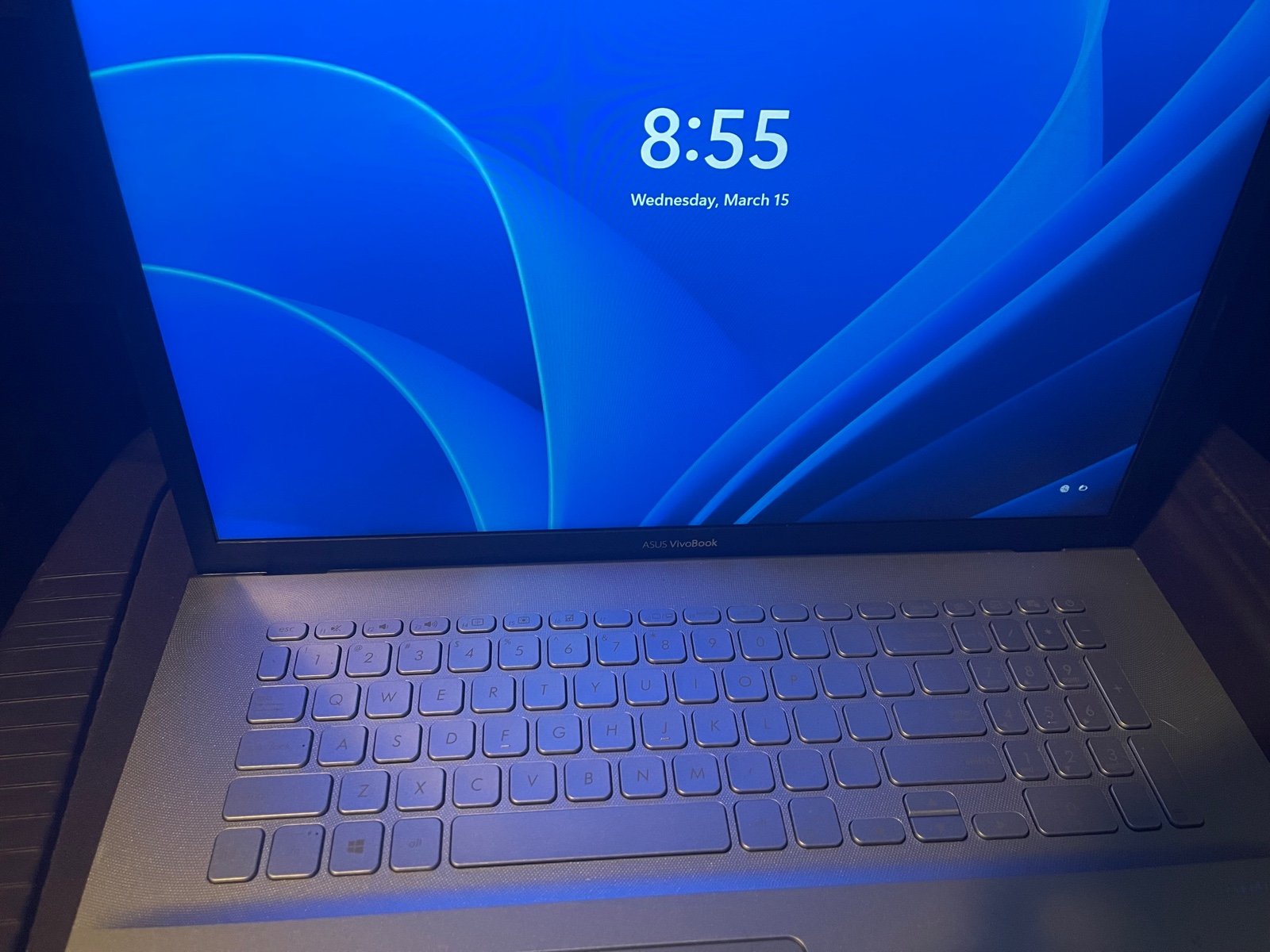 ASUS VivoBook 17 Laptop in Transparent Silver