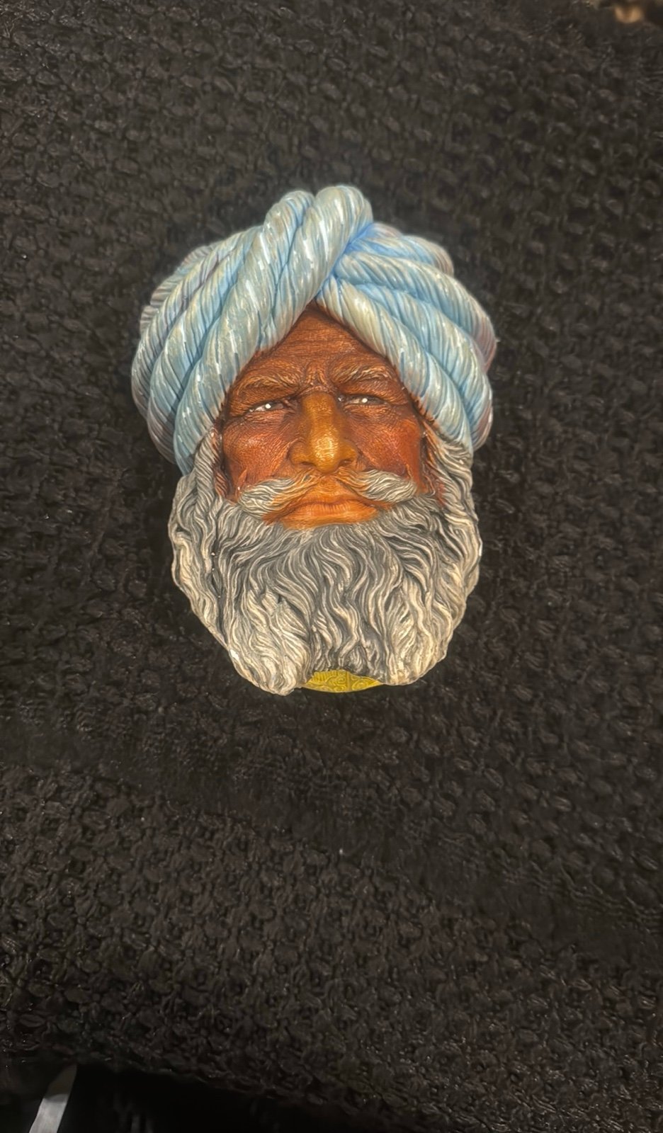 Vintage Bossons Chalkware Head Afghan Bust Sculpture