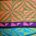Vintage 60s 70s Beach Towel MCM Geometric Colorful S.S. Kresge