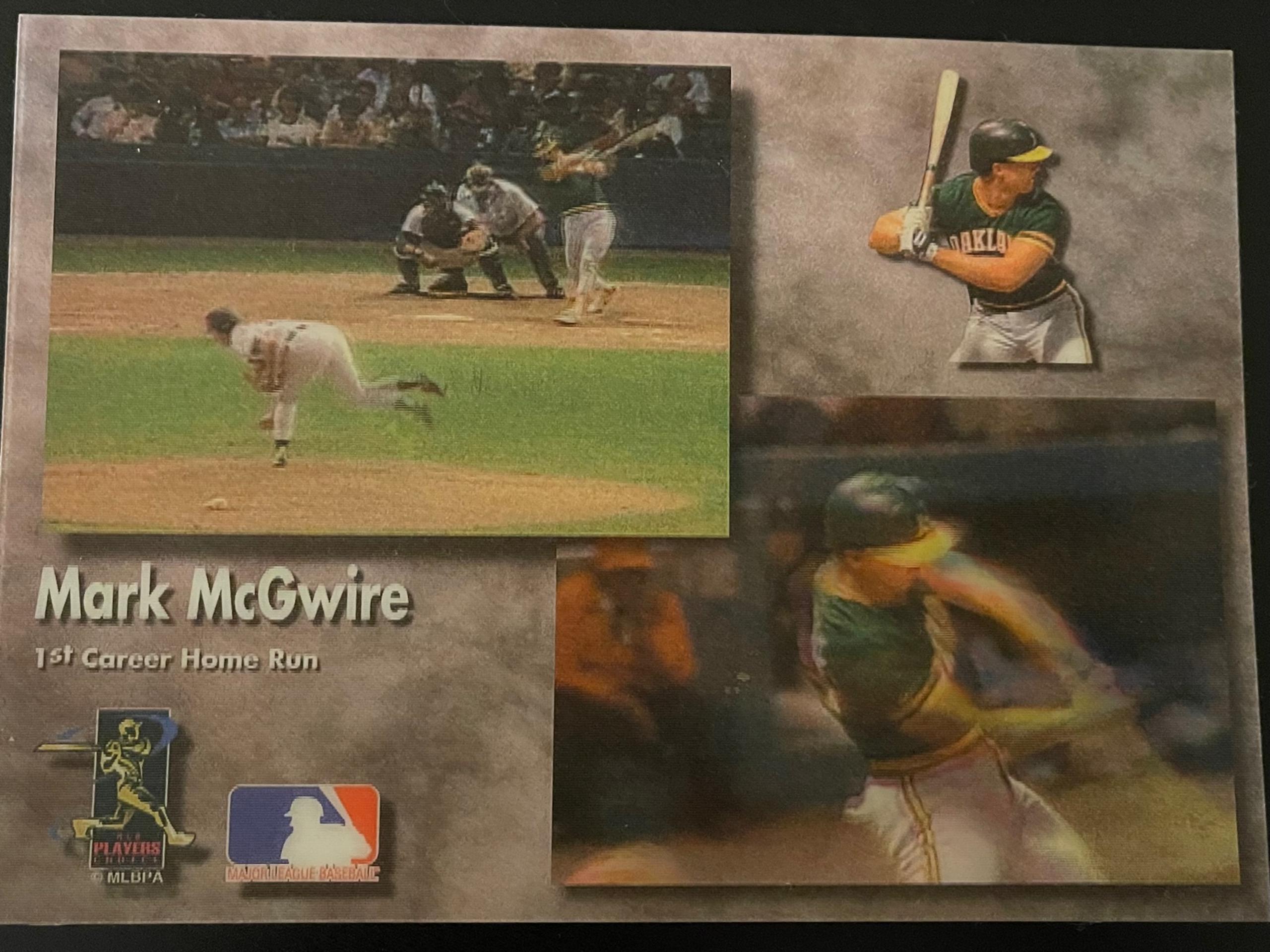 3 Card Set Mark McGwire 3D Motion 5X7 Trading Card MLB Baseball  1st - 300th - 5