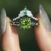Princess bridal ring set sz 7