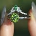 Princess bridal ring set sz 7