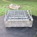 Vintage Galvanized Steel Glass Beer Bottle Crate w/Side Handles Zinc Coated 1950