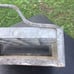 Vintage Galvanized Steel Glass Beer Bottle Crate w/Side Handles Zinc Coated 1950
