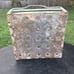 Vintage Galvanized Steel Glass Beer Bottle Crate w/Side Handles Zinc Coated 1950