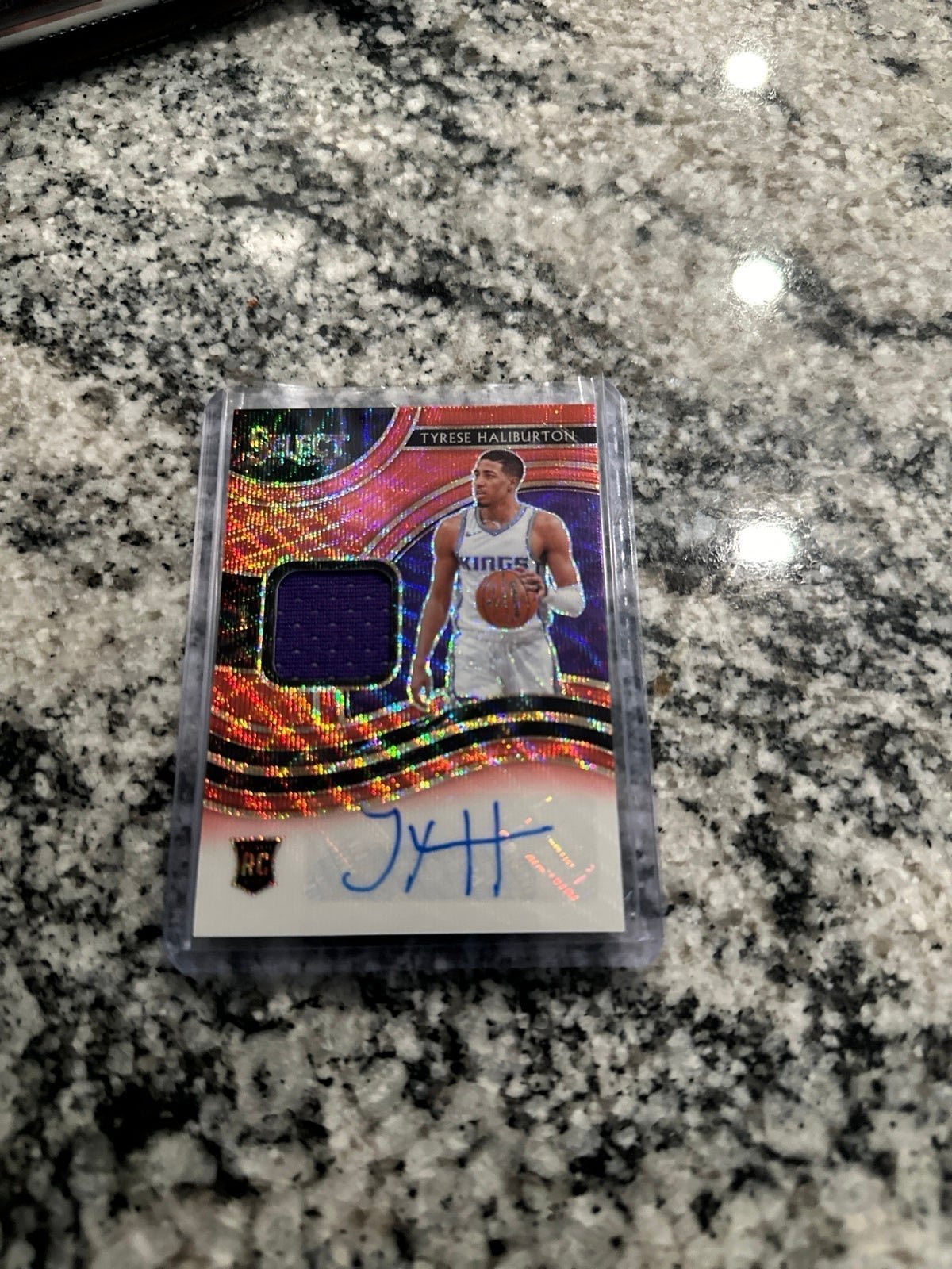 Tyrese Haliburton Select RPA Red Wave Auto RC
