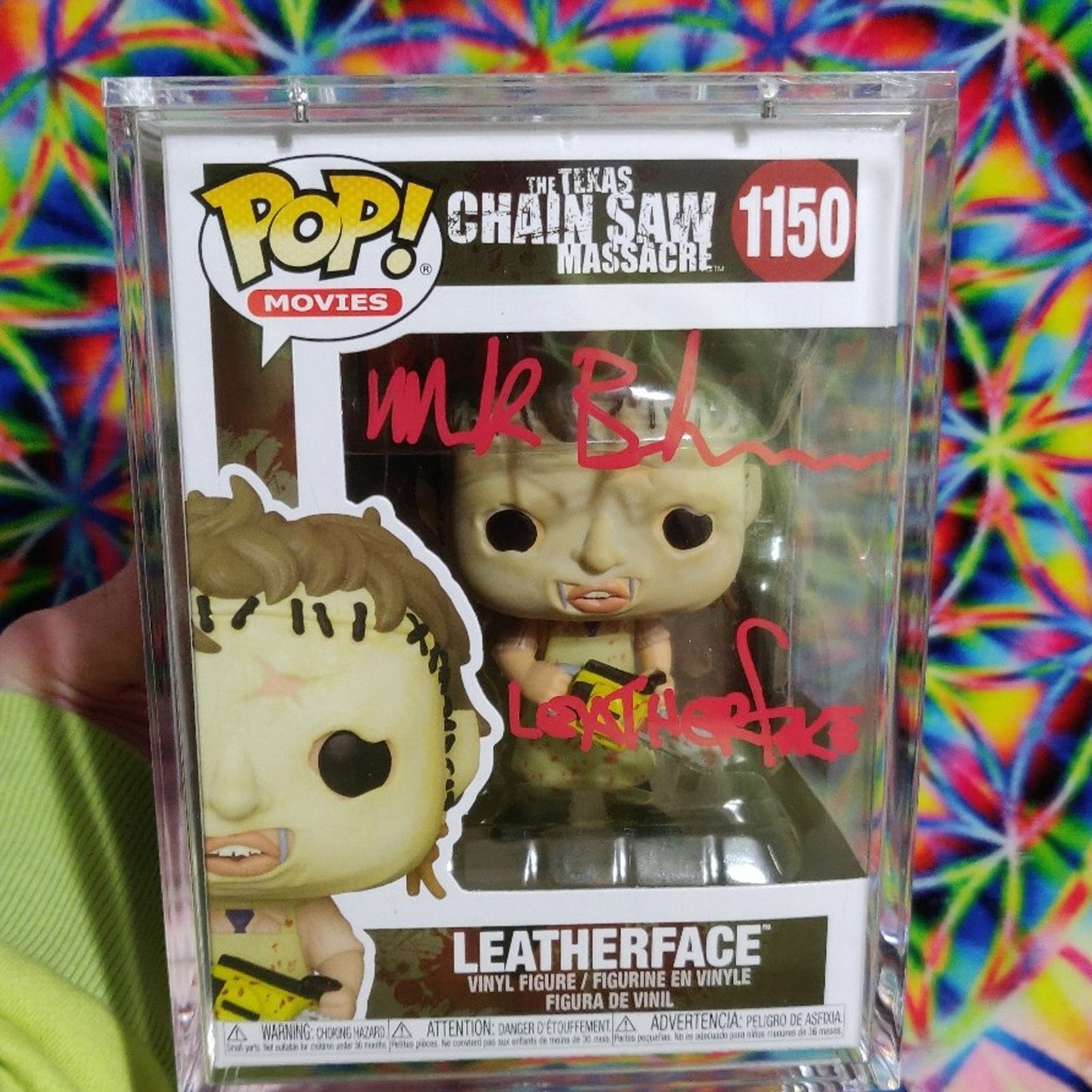 Leatherface 1150 - Mark Burnham Auto Signed Texas Chainsaw Massacre Funko Pop
