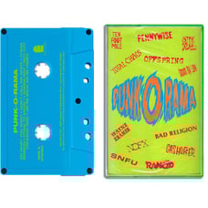 Punk o rama blue cassette tape offspring bad religion nofx rancid