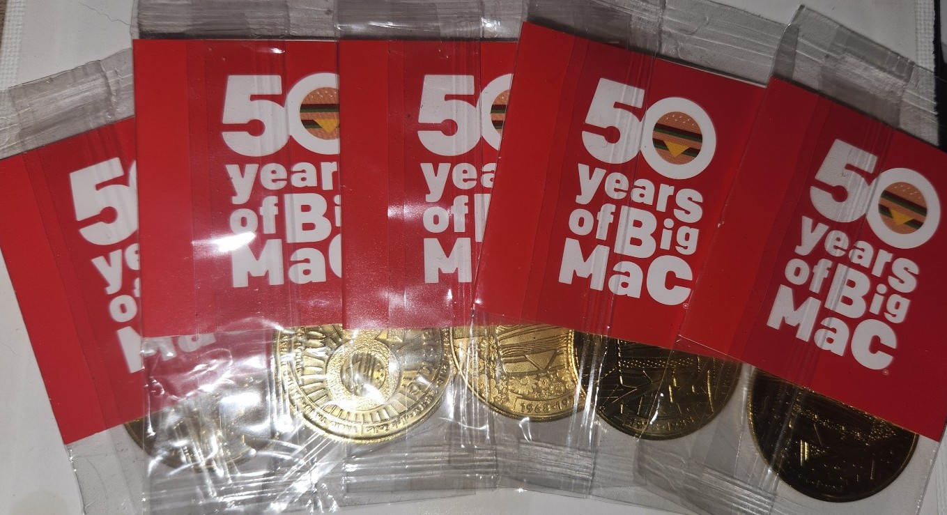 McDonalds BigMac 50th Anniversary Coins - Complete Set -