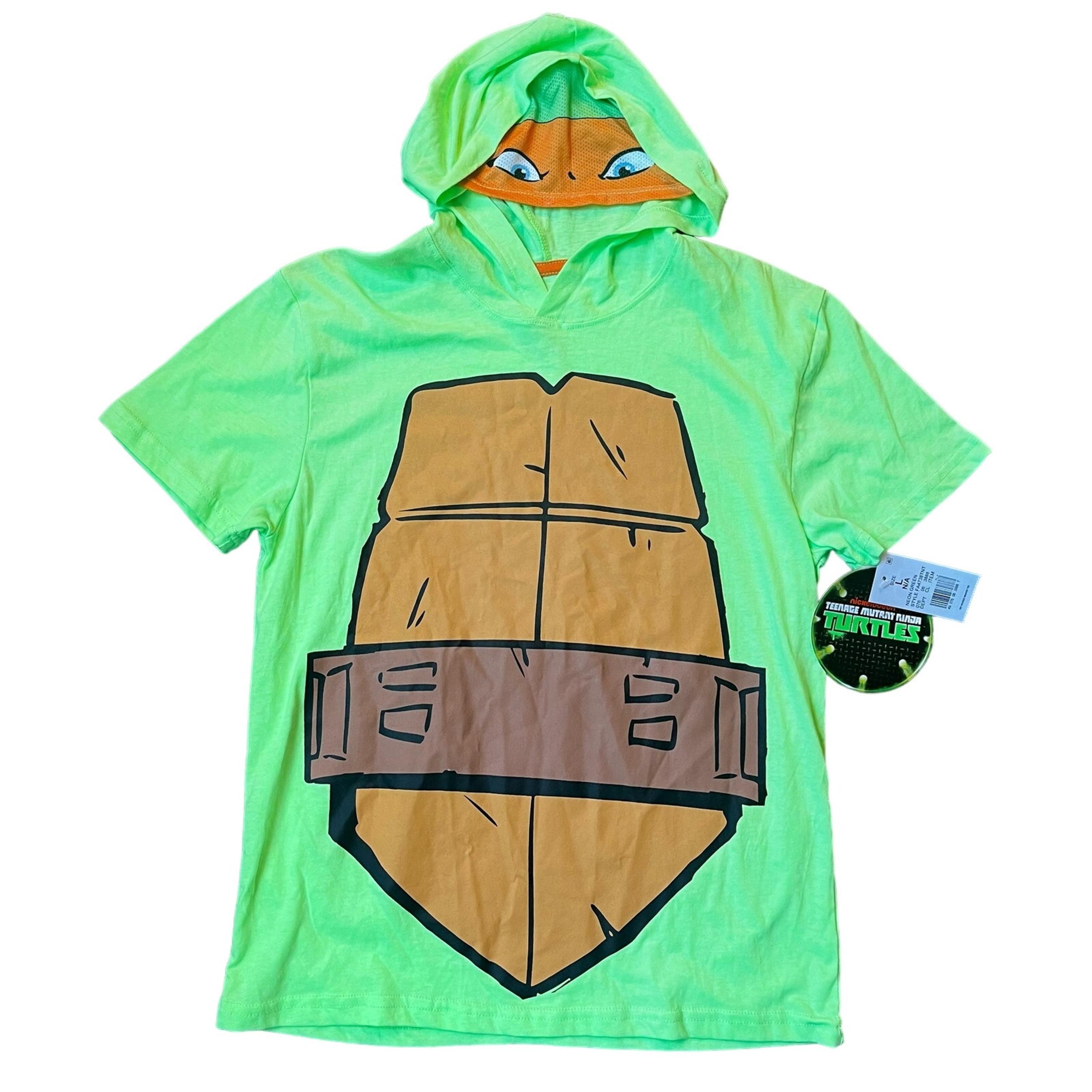 Nickelodeon Youth LG Teenage Mutant Ninja Turtles Hoodie Costume T-shirt NWT