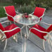 outdoor furniture with brand new cushions