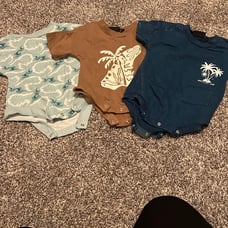 Little Surfer Dude set of 3 Baby onesie rompers