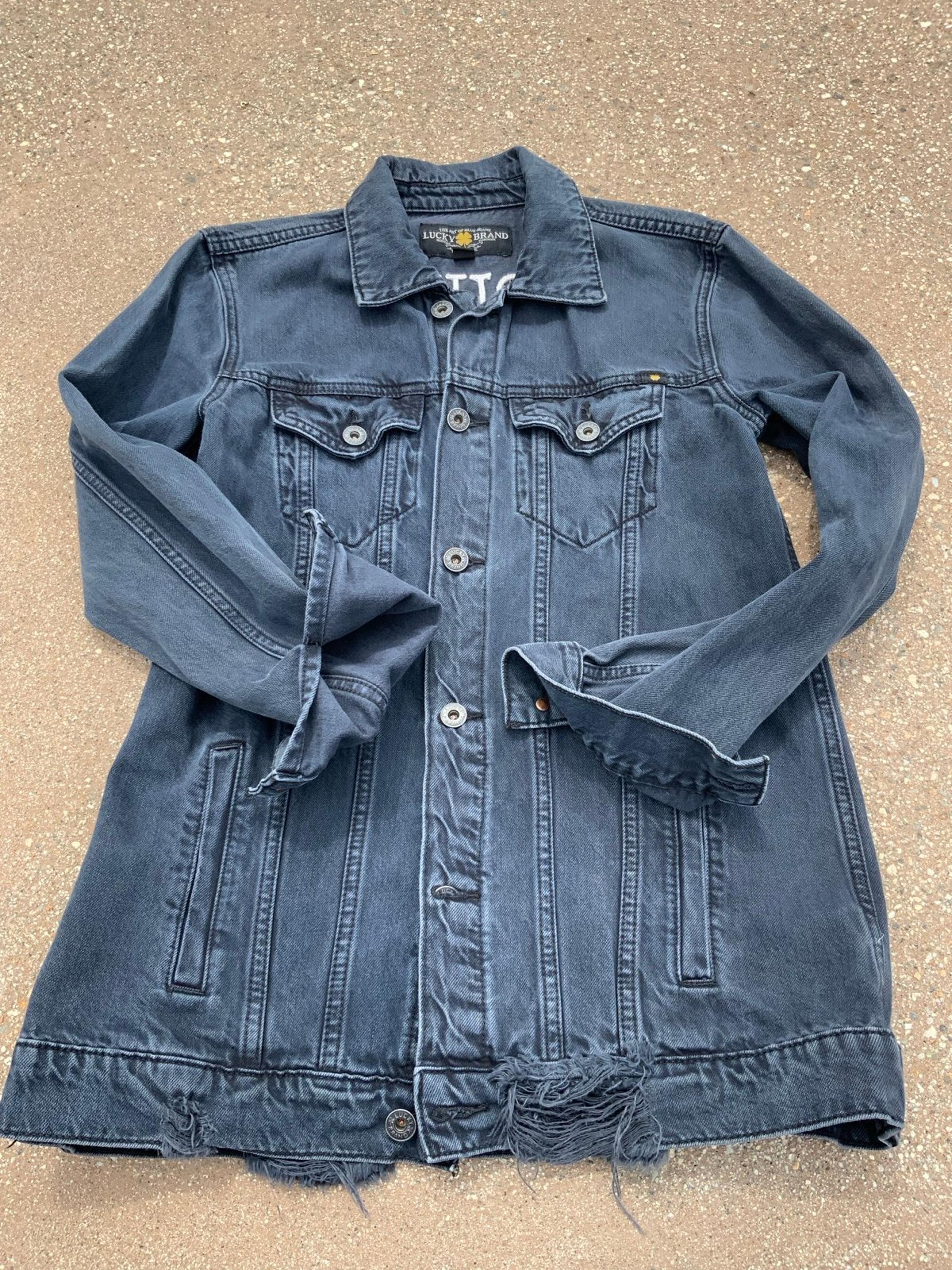 Lucky brand “ TROUBLE MAKER” denim jacket