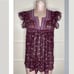 Ulla Johson Silk Floral Sheer Top Sz 4