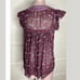 Ulla Johson Silk Floral Sheer Top Sz 4