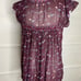 Ulla Johson Silk Floral Sheer Top Sz 4