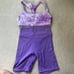 Vitality purple tie dye set size small