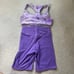 Vitality purple tie dye set size small
