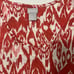 Chicos Women's Size 4 Ikat 100% Linen Knit Pattern Tank Top Flame Scarlet /White