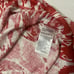 Chicos Women's Size 4 Ikat 100% Linen Knit Pattern Tank Top Flame Scarlet /White