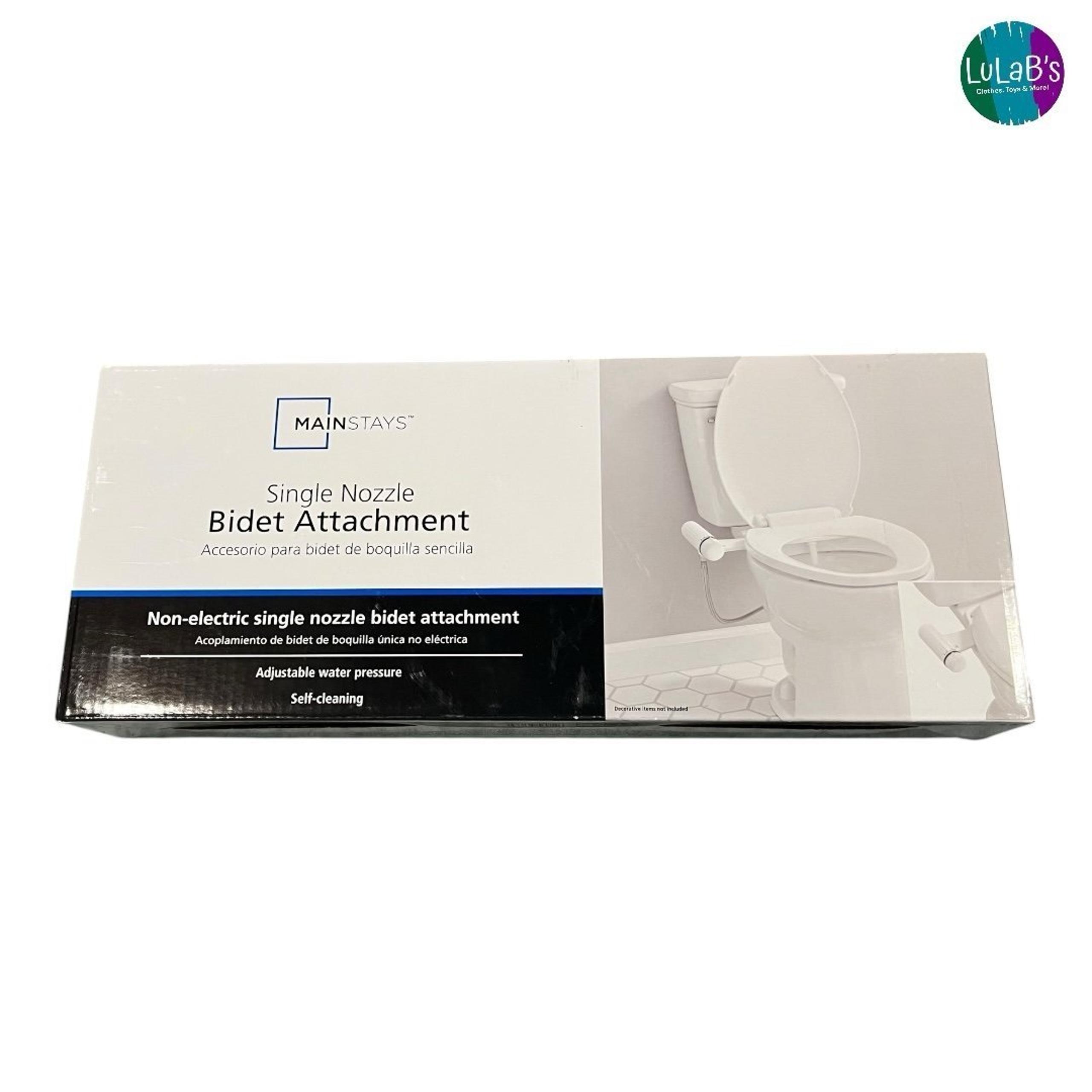 MainStays Non Electric Single Nozzle Toilet Bidet Attachment