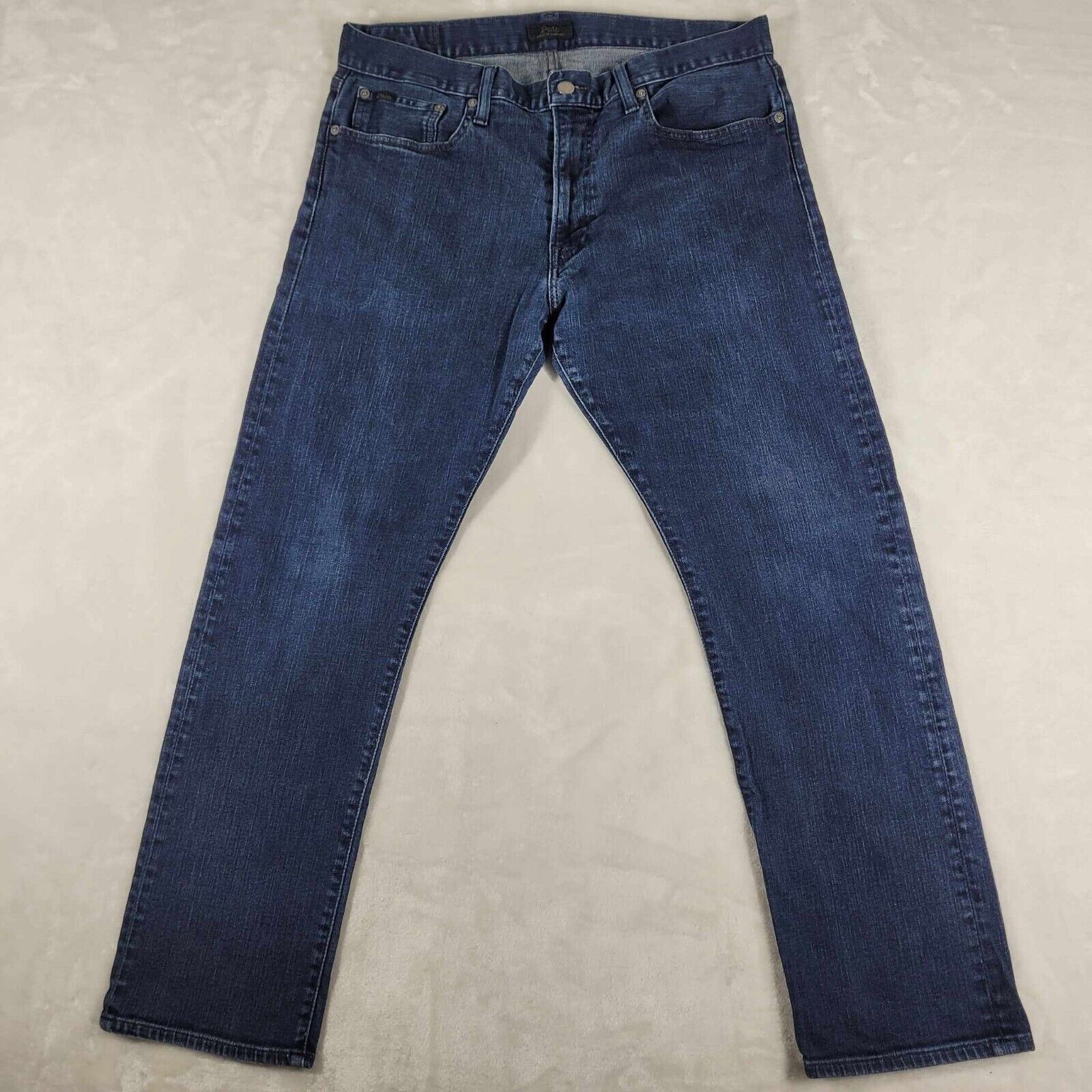 Polo Ralph Lauren Jeans Men's 34x30 Blue Denim Hampton Relaxed Straight