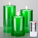Flickering Light for St Patricks Day Home Decor-Green 3 Pack