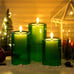 Flickering Light for St Patricks Day Home Decor-Green 3 Pack