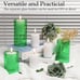 Flickering Light for St Patricks Day Home Decor-Green 3 Pack