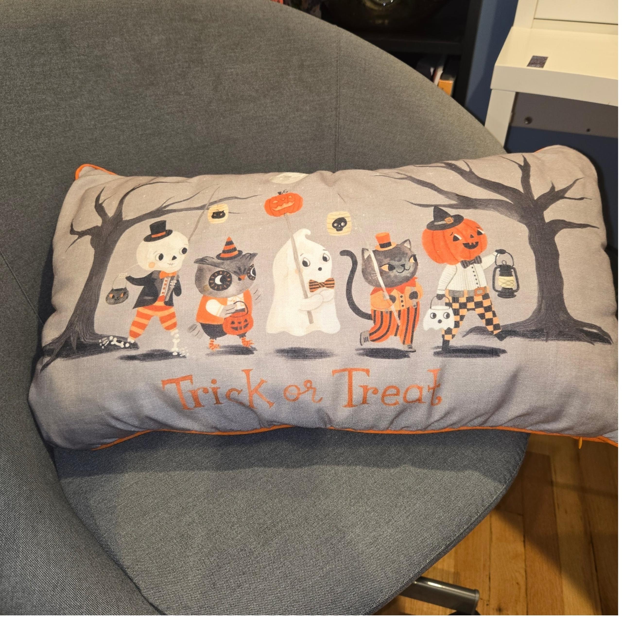 Trick or Treat light up pillow Cynthia Rowley