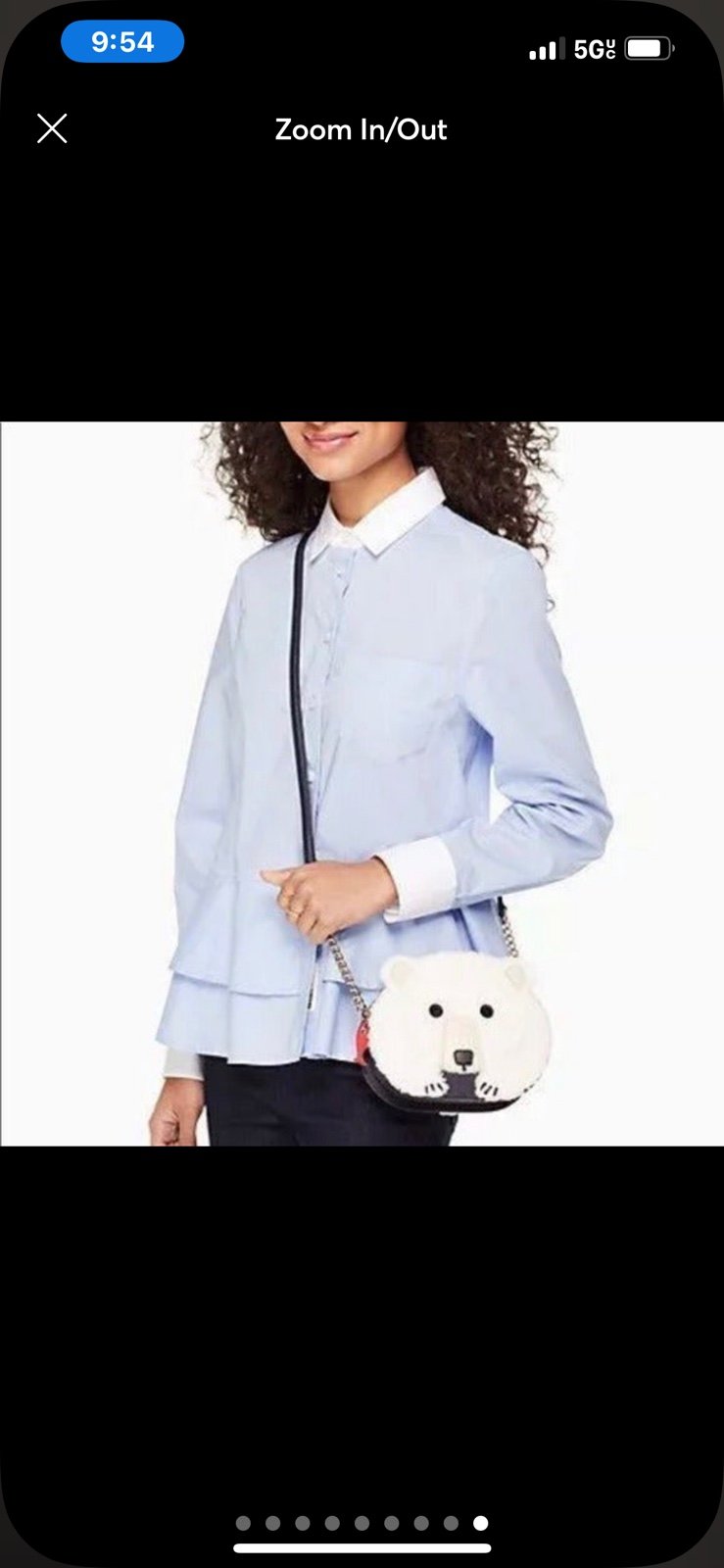 Kate spade crossbody polar fuzzy bear