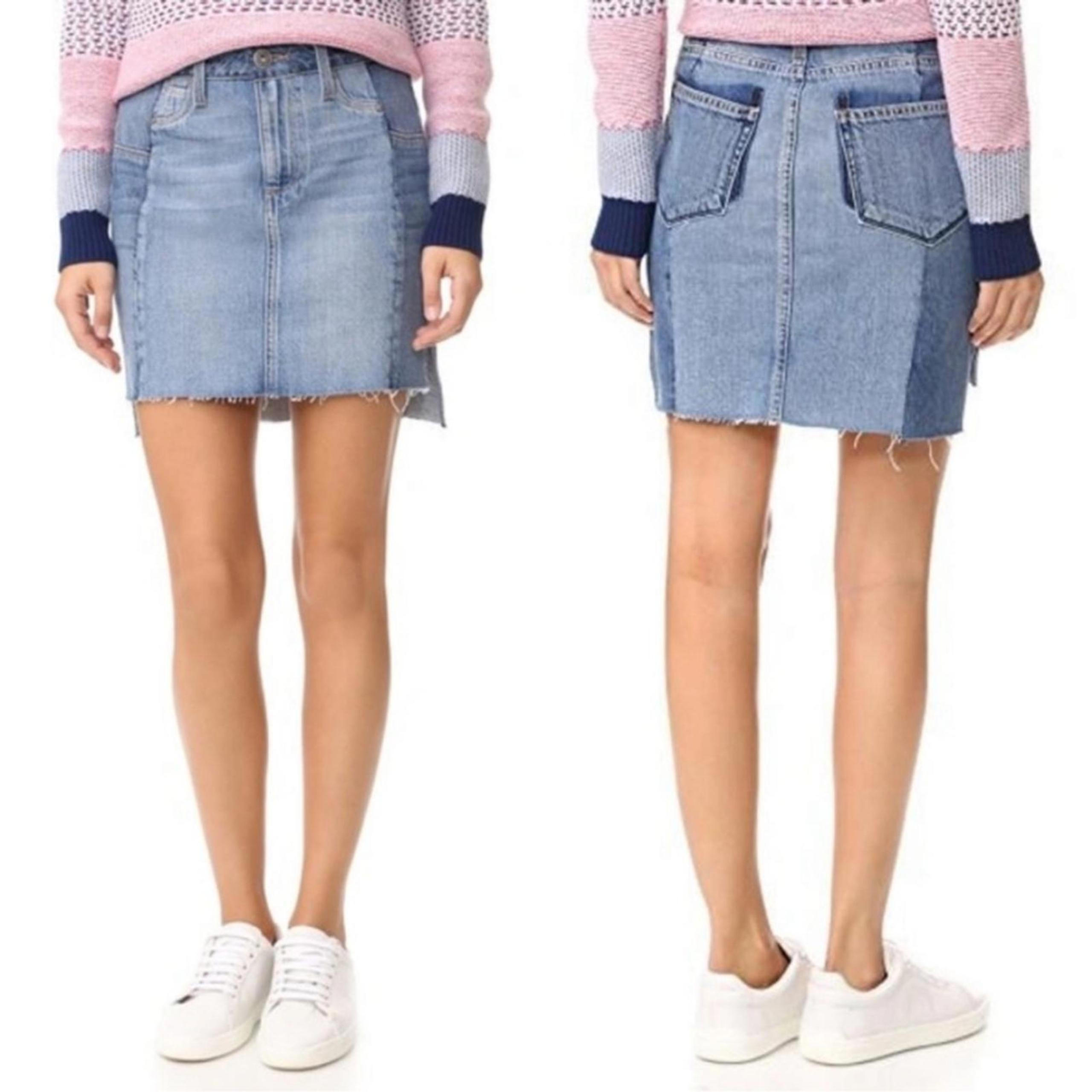 PAIGE Adrian Denim Mini Skirt size 26